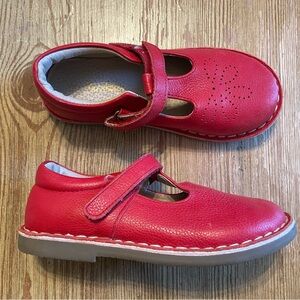 Mini Boden Bright Red Kids Dress Shoes
